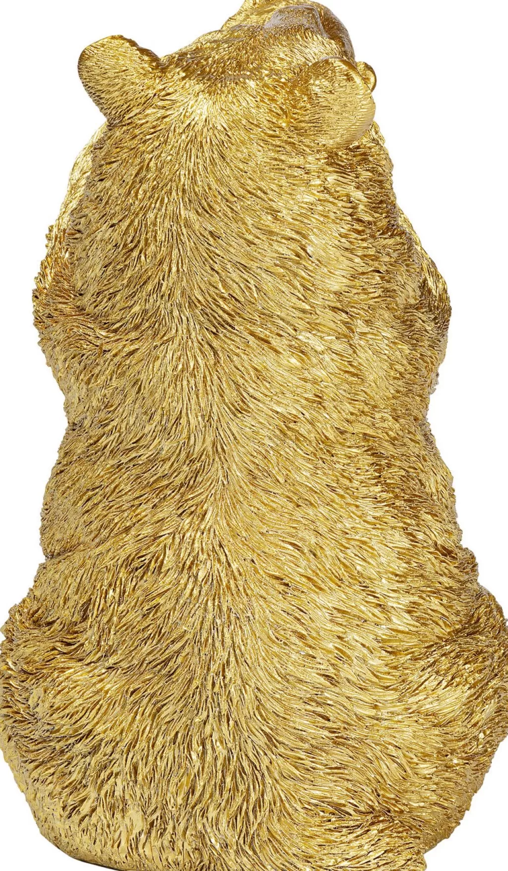 Figurine Ours Doré Chanceux pour Maman - Design Élégant par KARE - Décoration Murale 27 cm