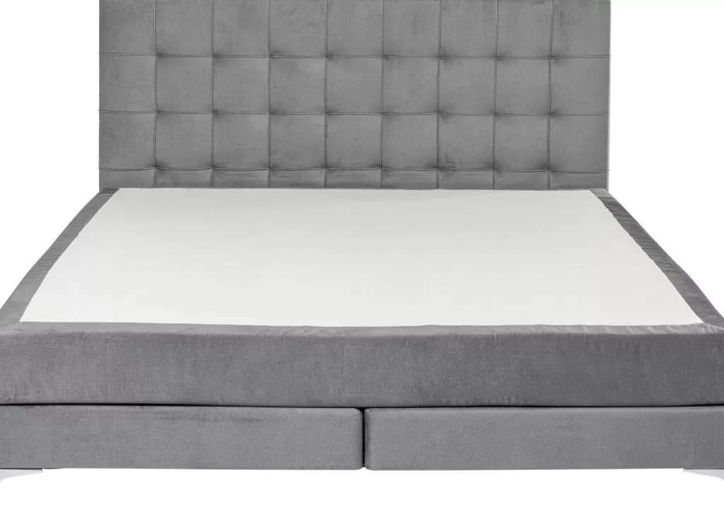 Lit design Benito Star par KARE - Modèle Élégant en Gris Anthracite, Dimensions Reine 180 x 200 cm, Structure Confortable pour Chambre Contemporaine