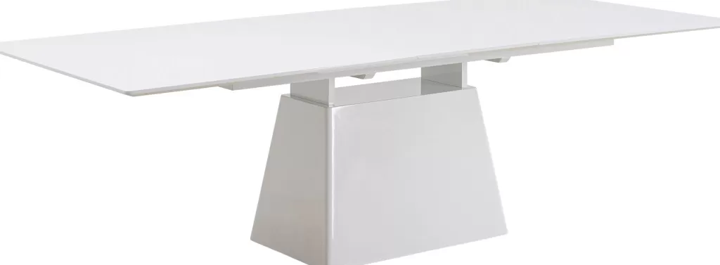 Table extensible Benvenuto design moderne – Blanc pur, Dimensions 200 x 110 cm (extension 50 cm) – KARE Design