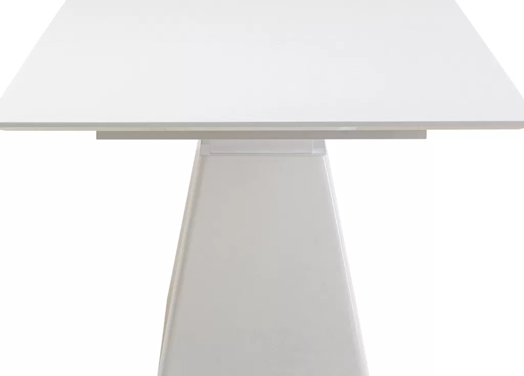 Table extensible Benvenuto design moderne – Blanc pur, Dimensions 200 x 110 cm (extension 50 cm) – KARE Design