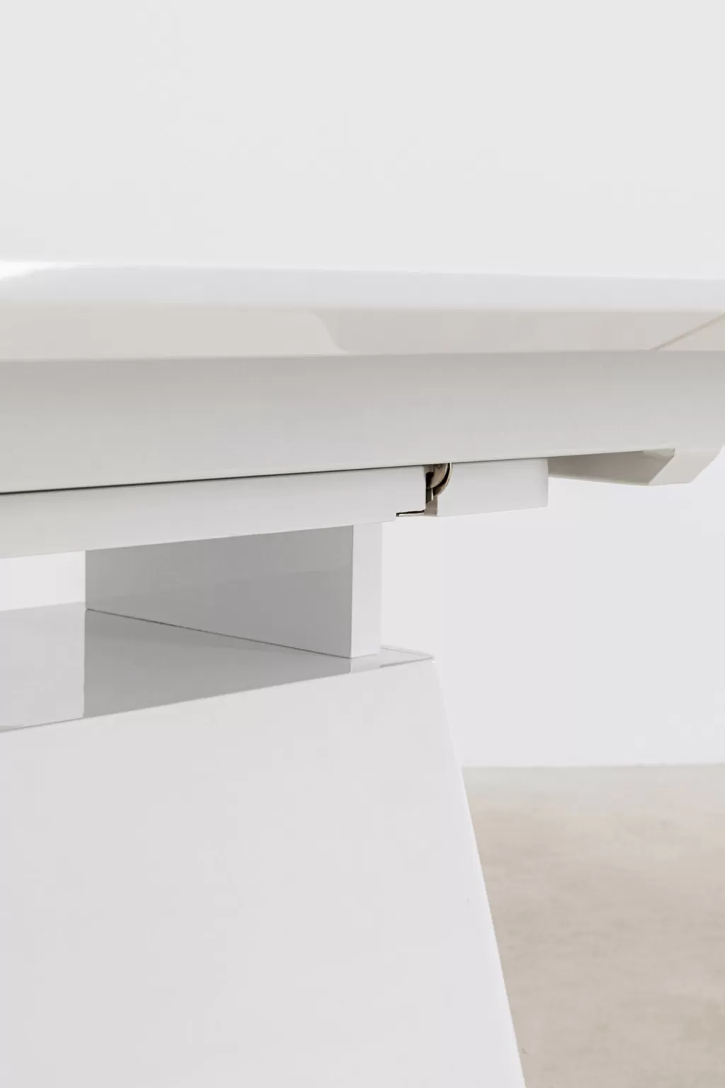 Table extensible Benvenuto design moderne – Blanc pur, Dimensions 200 x 110 cm (extension 50 cm) – KARE Design