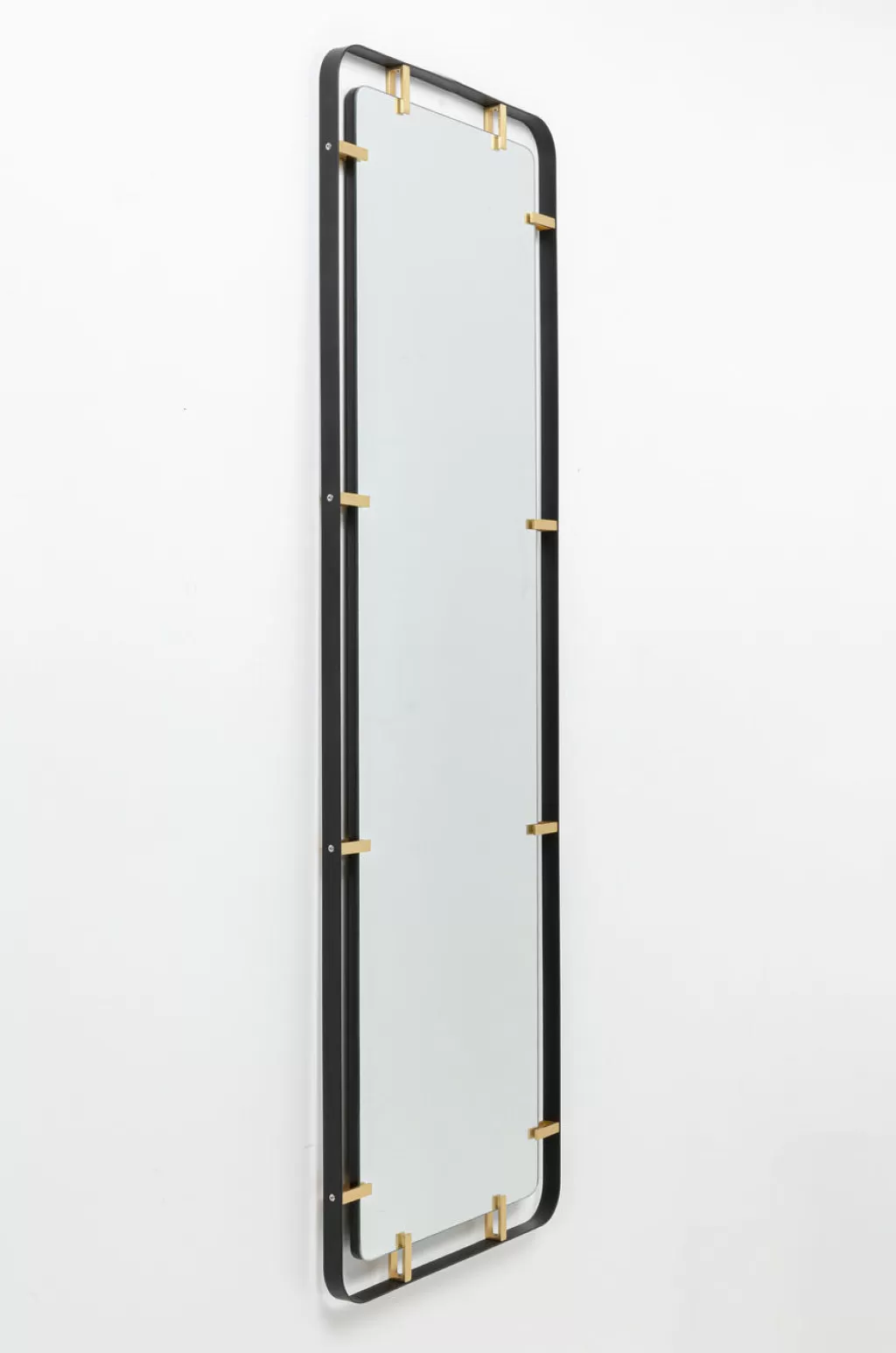 Miroir Décoratif Murale Betsy - Cadre Métal Doré Design KARE - Format Grand 55 x 165 cm - Décoration Contemporaine pour Intérieur