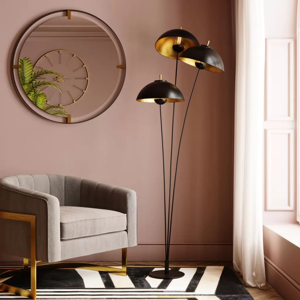 Miroir Design Contemporain KARE - Cadre Métal Modèle Betsy, Diamètre 90 cm