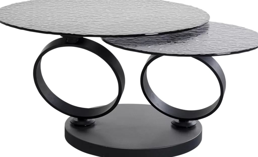 Table Basse Design Bulle Beverly - Noir Élégant pour Salon Moderne, Dimensions 133 x 80 cm - Création Exclusive KARE