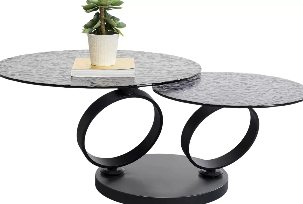 Table Basse Design Bulle Beverly - Noir Élégant pour Salon Moderne, Dimensions 133 x 80 cm - Création Exclusive KARE