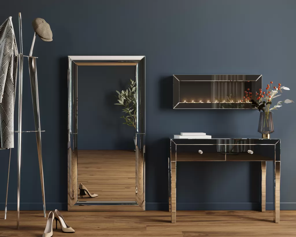 Miroir Décoratif Lumineux KARE Design - Bougie Élégante 90x35 cm pour Ambiance Chaleureuse