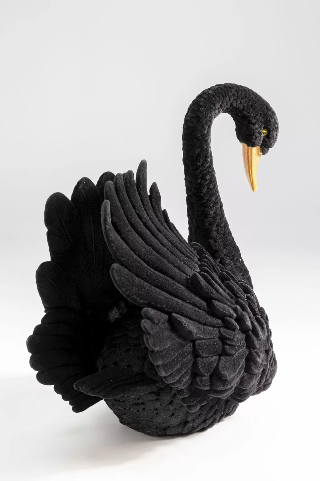 Figurine Décorative Cygne Noir Élégante - Kare Design - Objet de Décoration Moderne 28 cm