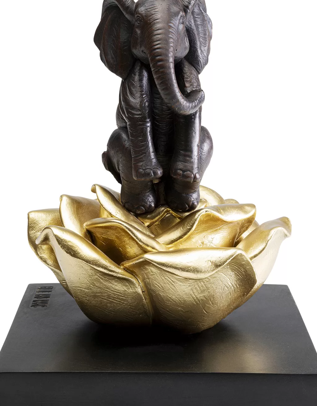Élégant Éléphant Fleuri - Figurine Décorative 22cm Design par KARE