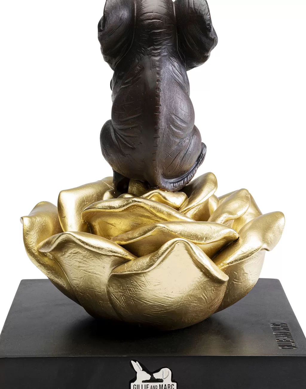 Élégant Éléphant Fleuri - Figurine Décorative 22cm Design par KARE