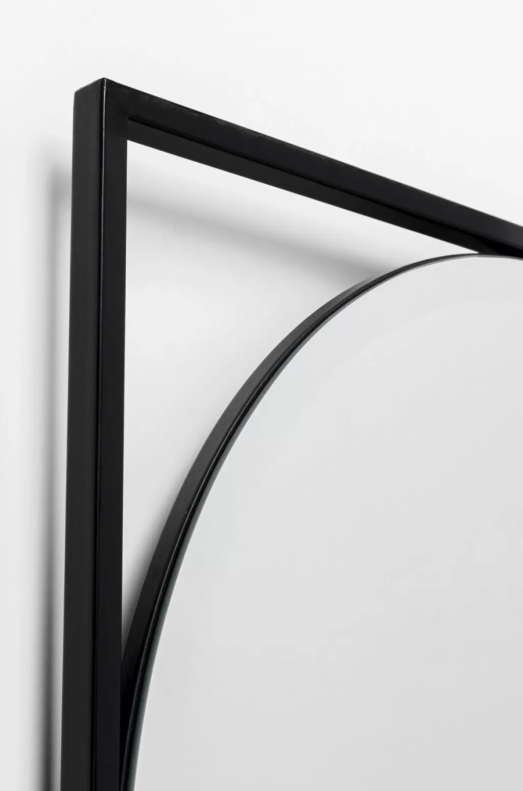 Miroir Mural Élégant Collection Bonita par KARE Design - Noir Mat - Dimensions 71 x 109 cm pour Déco Intérieure