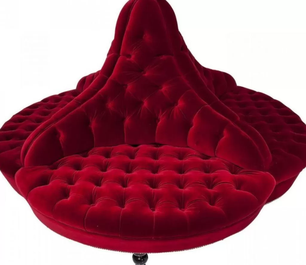 Canapé rond style boudoir 4 places - Design élégant et compact par KARE