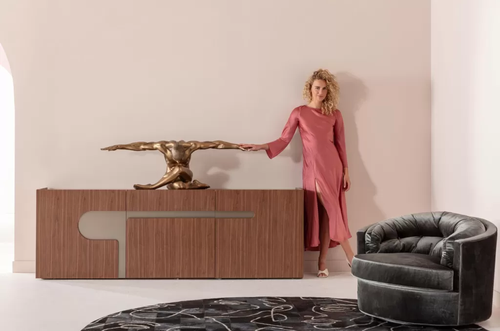 KARE Design - Tapis moderne Bravo Senkki 200x76 cm, idéal salon et chambre | Motif géométrique et tissu résistant
