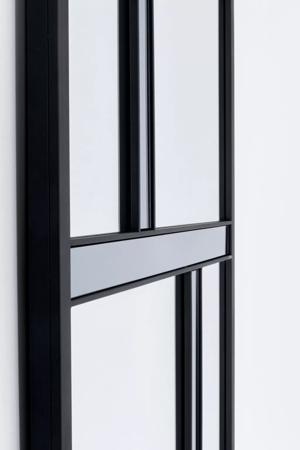 Miroir Mural Design Contemporain en Brique - Noir Profond, Dimensions 71x182 cm, Collection KARE