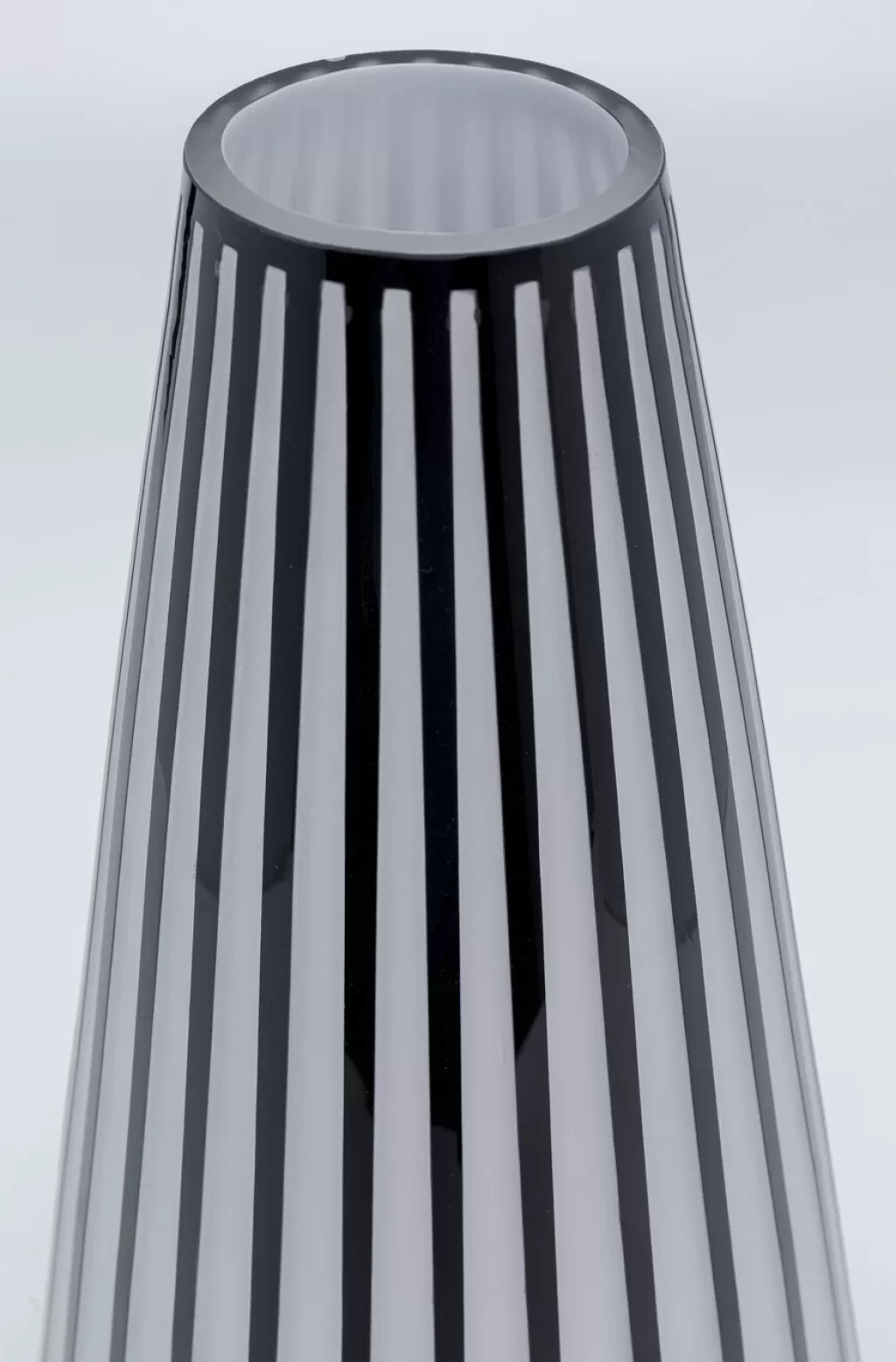 Vase design Brillar en céramique moderne - Collection KARE, forme cylindrique épurée (Hauteur 44 cm)