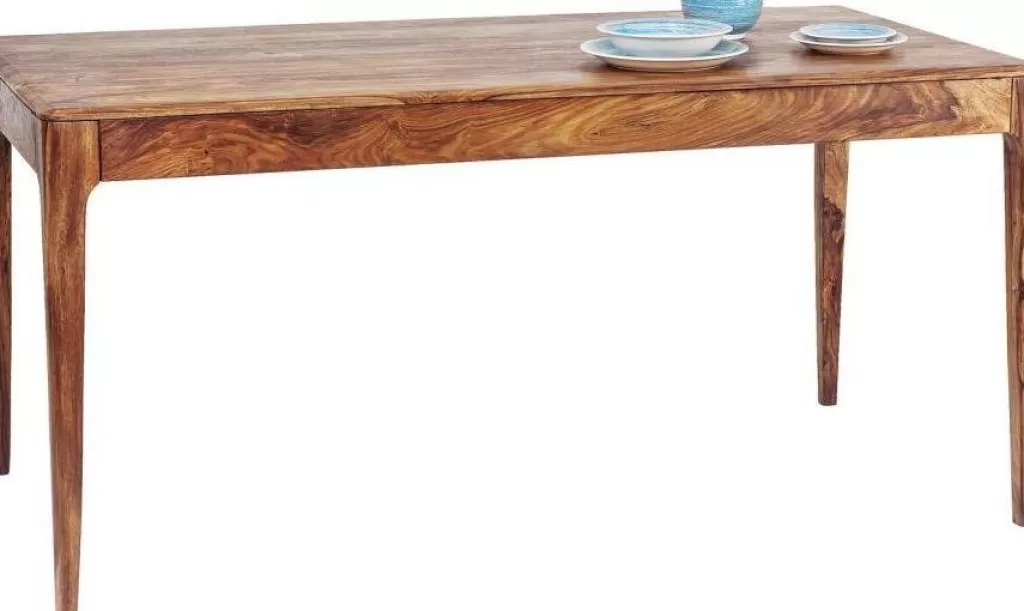 Table basse Brooklyn Nature par KARE Design - Plateau bois massif 160x80 cm, dimensions généreuses pour votre intérieur contemporain