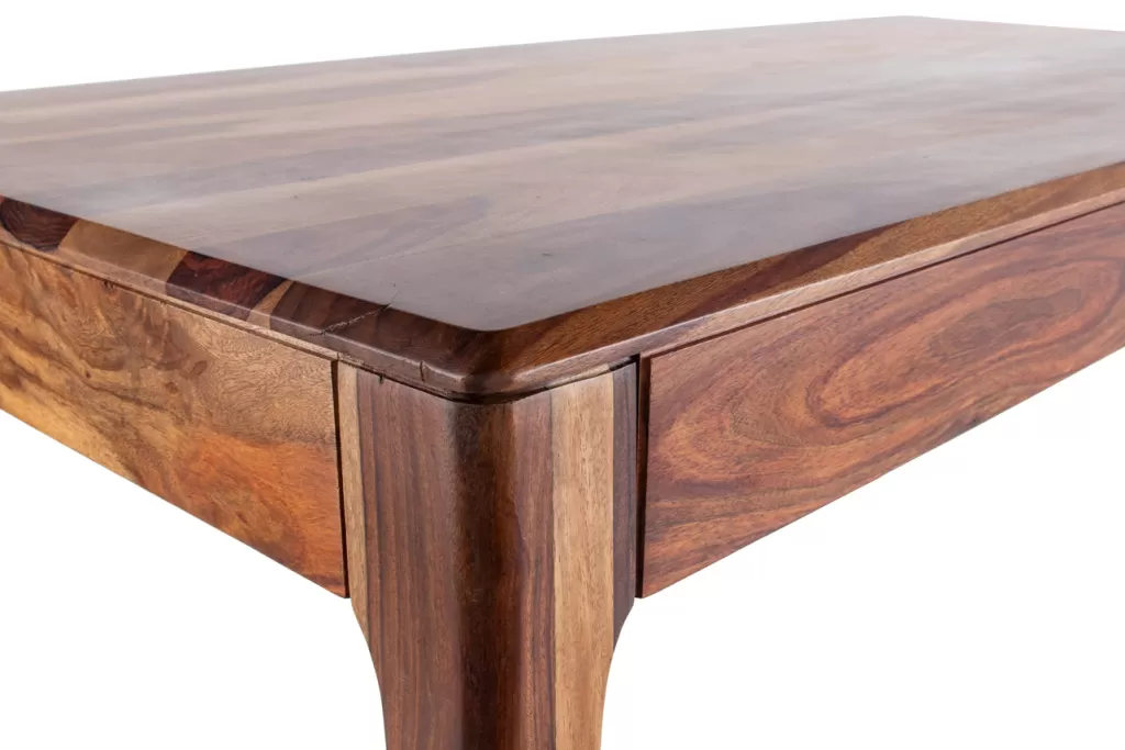 Table basse Brooklyn Nature par KARE Design - Plateau bois massif 160x80 cm, dimensions généreuses pour votre intérieur contemporain