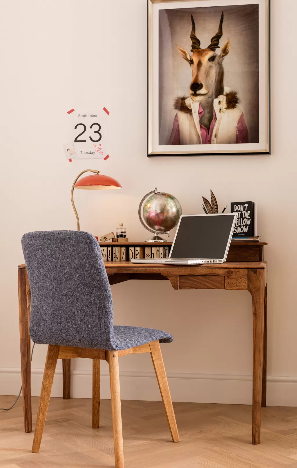 Bureau Design Édition Brooklyn Nature par KARE - Plateau 110 x 70 cm, Ligne Urbaine Inspirée de la Forêt