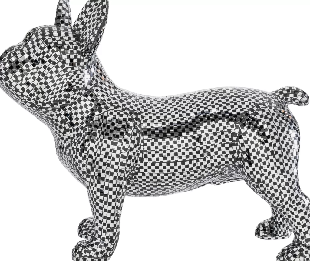 Bulldog Disco Rétro - Figurine Décorative Vibrante en Céramique par KARE Design (36 cm)  
Style Années 70 - Idée Cadeau Déco Intérieur pour Amateurs de Chiens Originaux