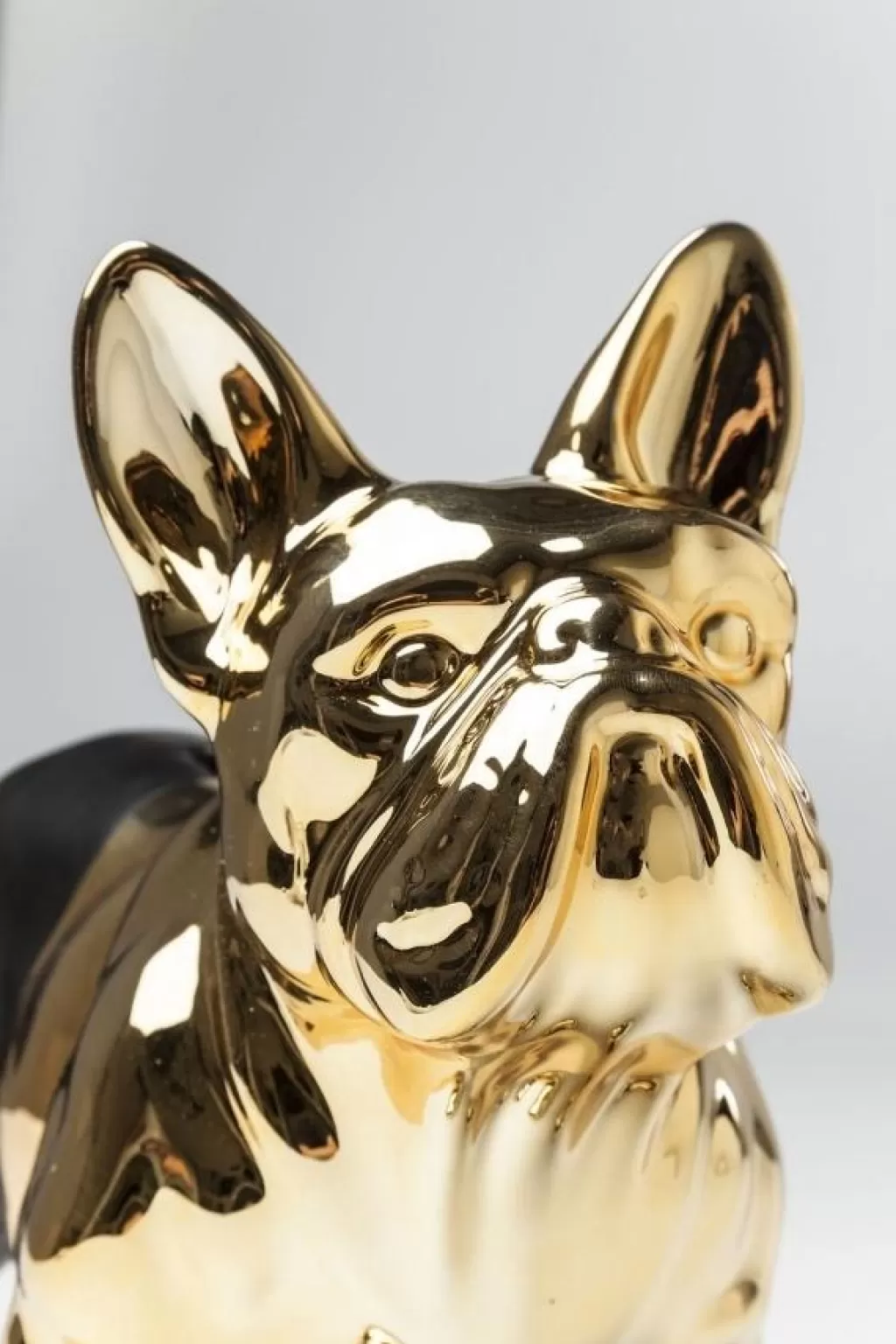 Tirelire Bulldog design par KARE en or et noir - Édition collector pour économies stylées