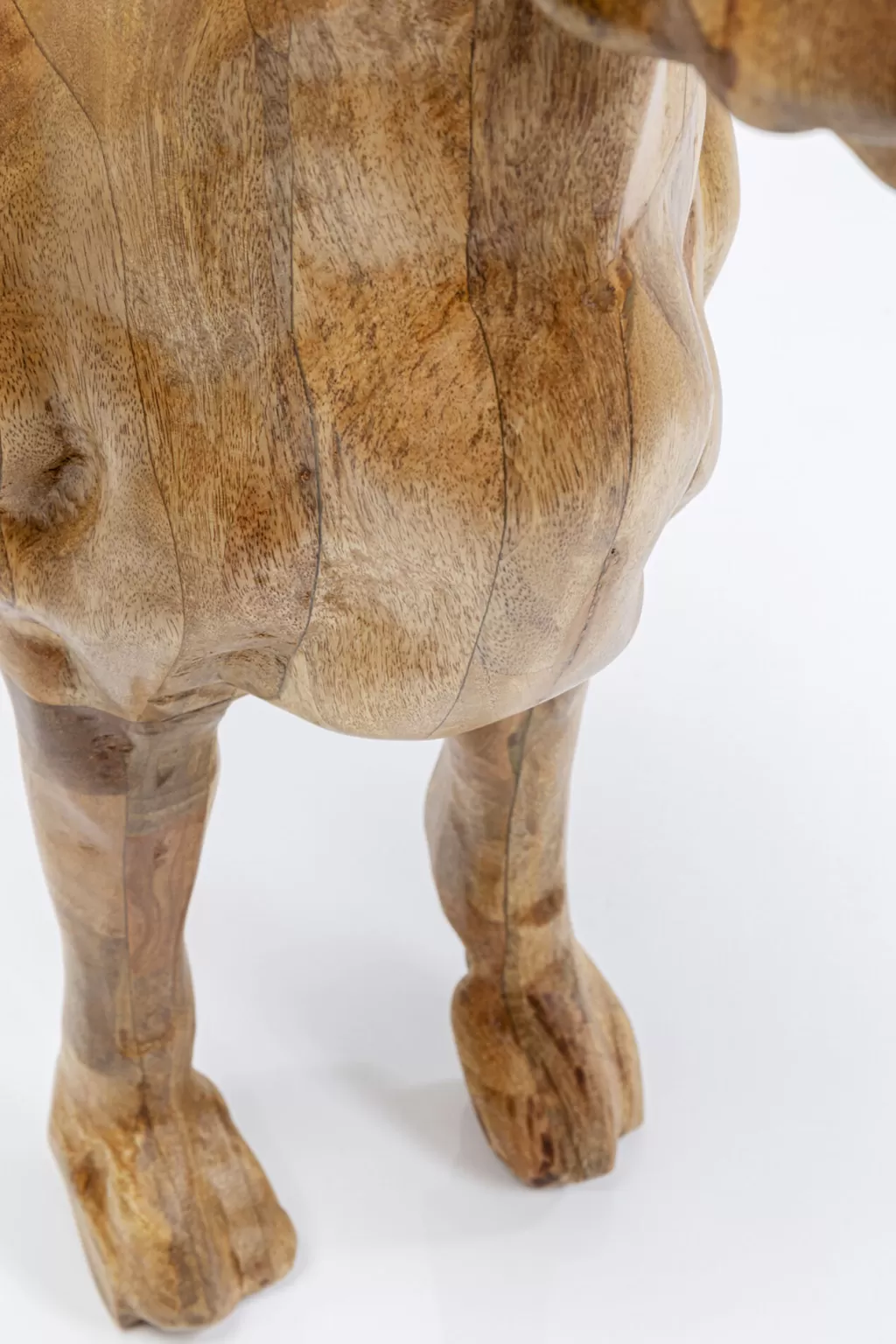 KARE Design - Sculpture Murale Bulldog en Bois Massif, Décor Moderne - Dimensions H70 x L78 cm