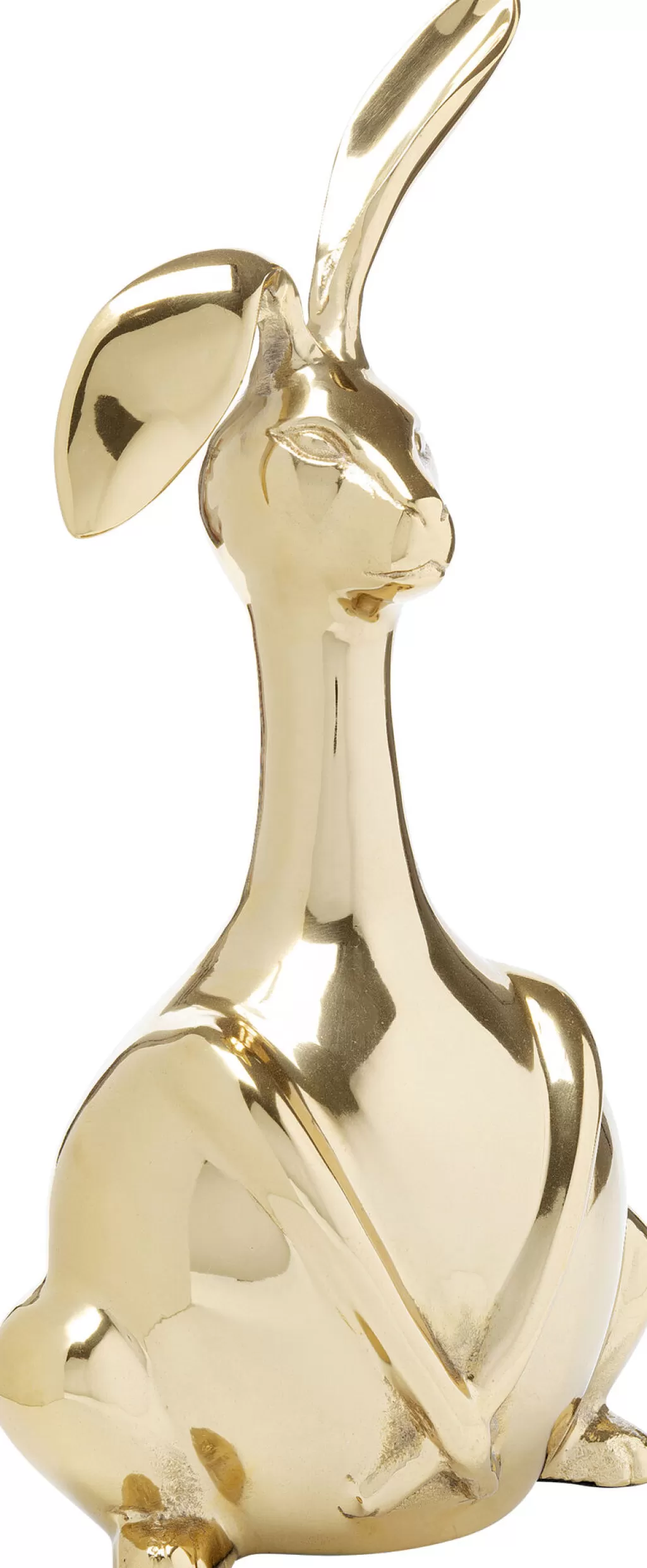 KARE DESIGN - Figurine Mignonne Lapin Pupu en Doré 37 cm - Décoration d'Intérieur Élégante