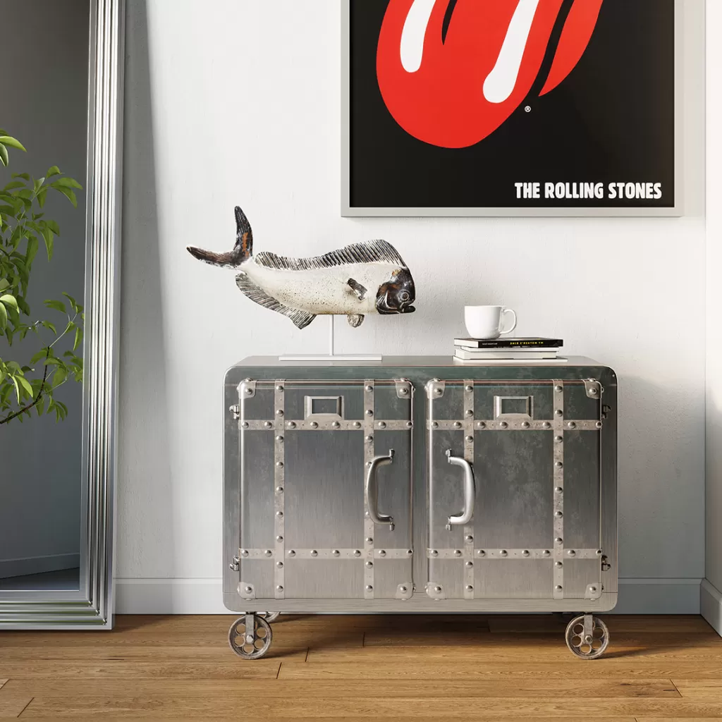 Armoire design scandinave Buster 2 portes - Meuble de rangement élégant pour salon moderne par KARE Design