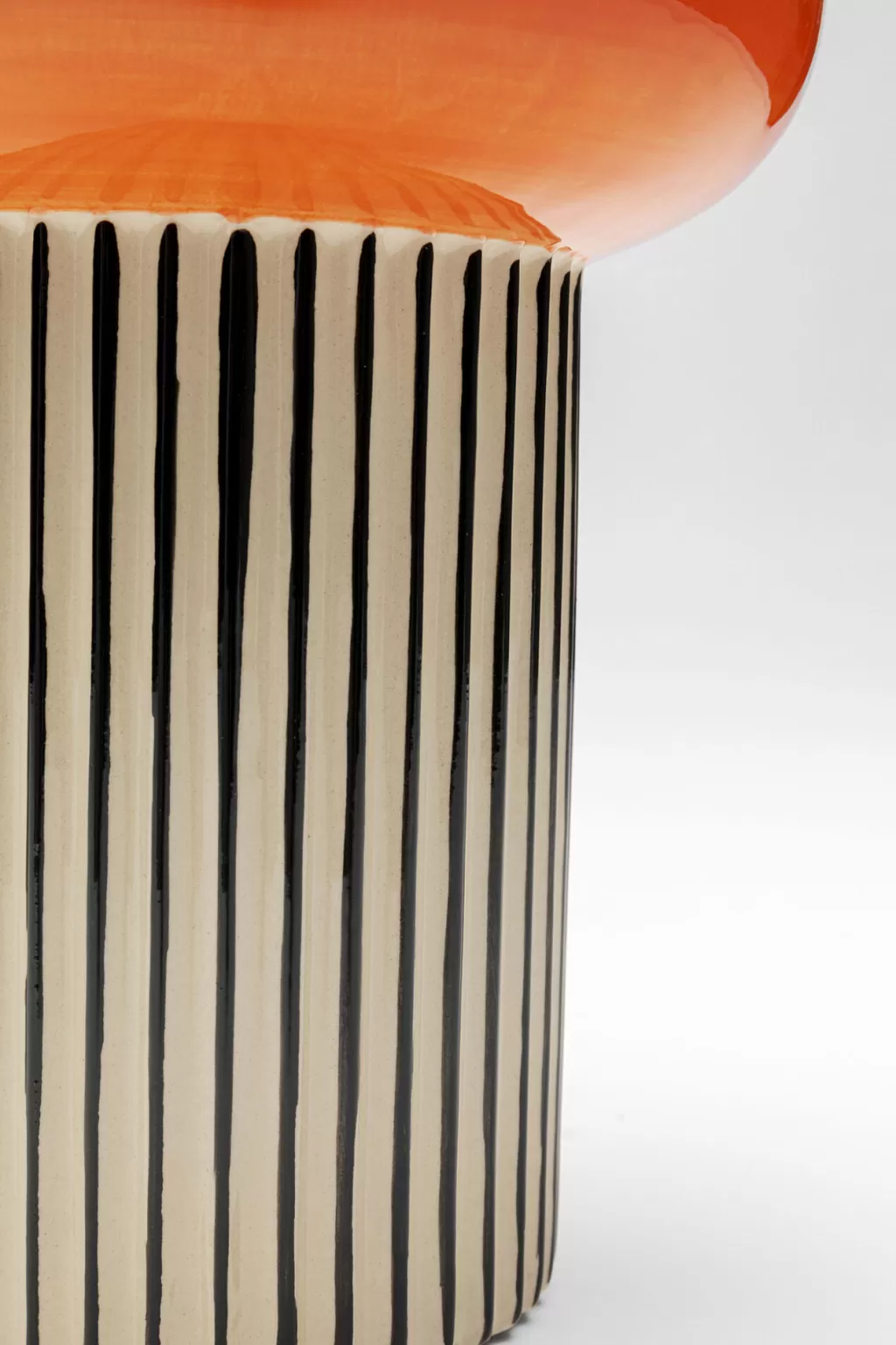 Vase design Calabria - Élégante décoration orange de 28 cm par KARE Design