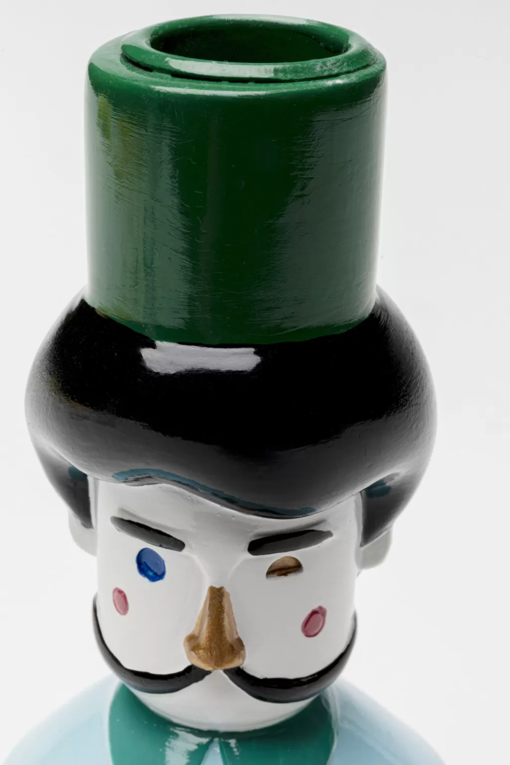Porte-bougie design Monsieur Moustache - Élégant support pour bougies KARE - Hauteur 16 cm - Décoration d'intérieur contemporaine