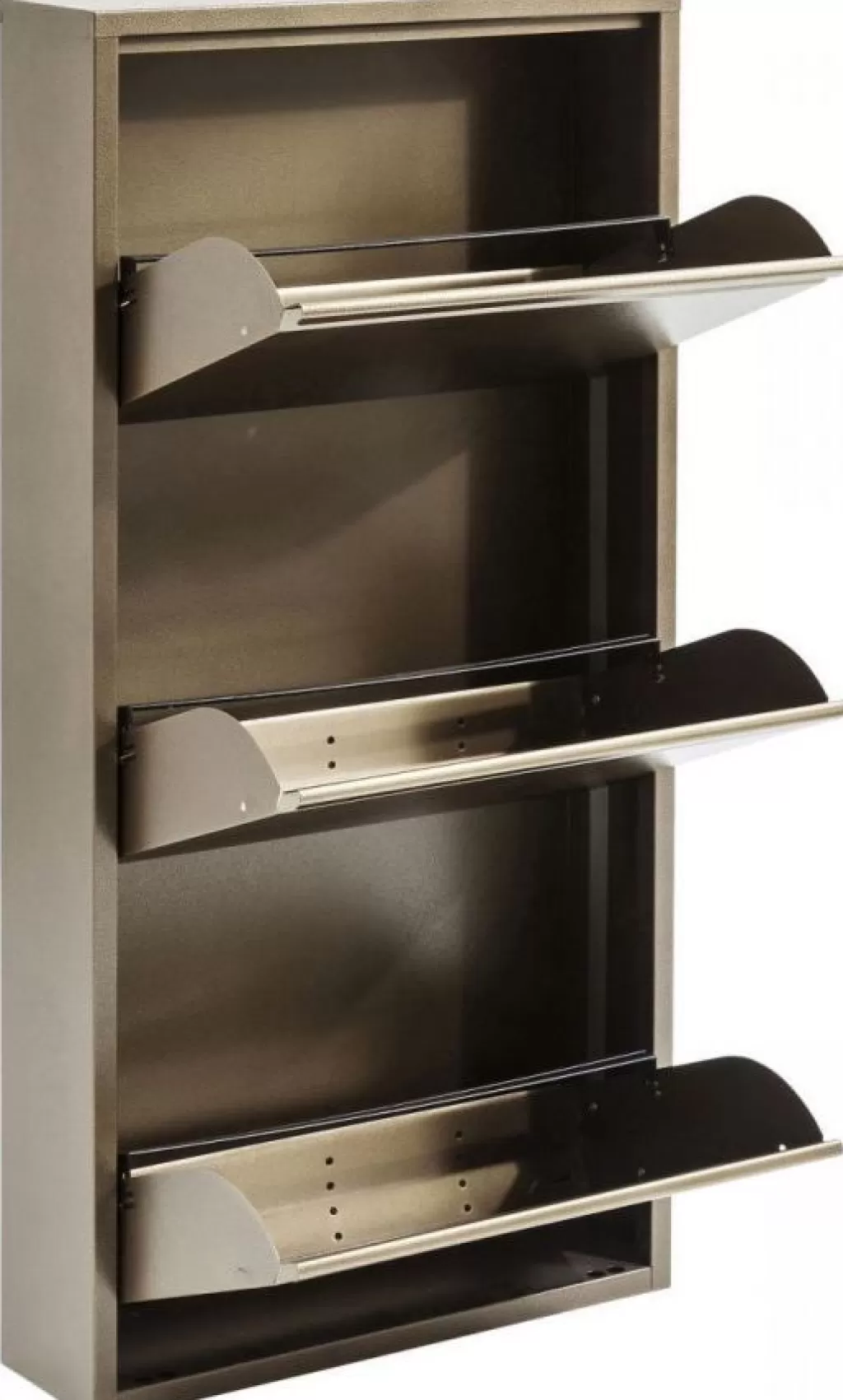 Porte-chaussures design Caruso 3 - Armoire moderne bronze par KARE (Modèle MO)