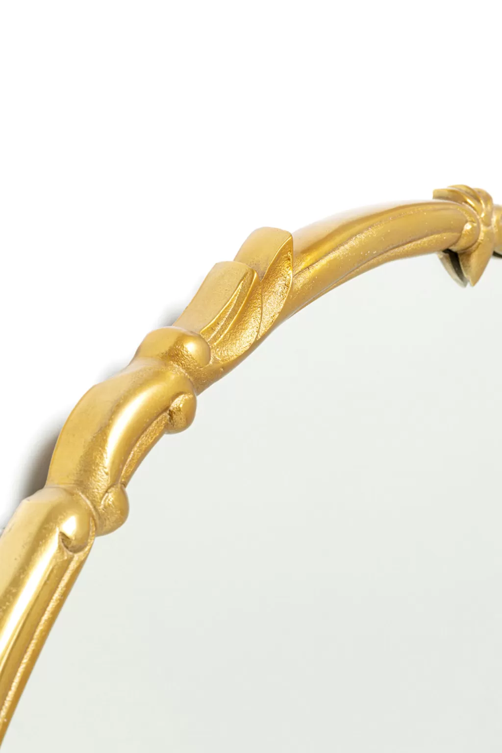 Miroir mural décoratif Cassandra - Finition dorée élégante, diamètre 80 cm - Création exclusive KARE Design
