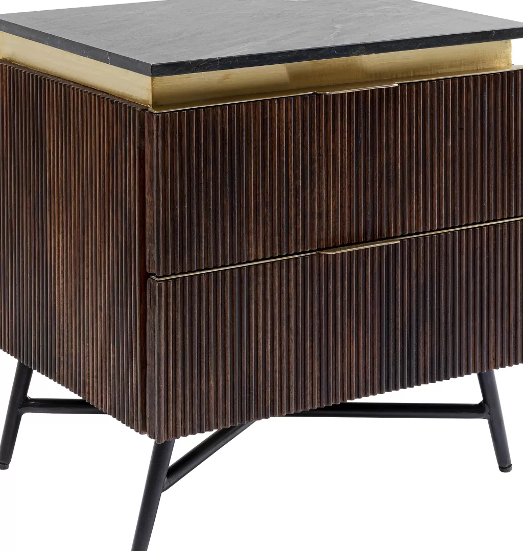 Table de chevet moderne Catalina - Meuble de rangement compact KARE (51cm de largeur x 58cm hauteur)