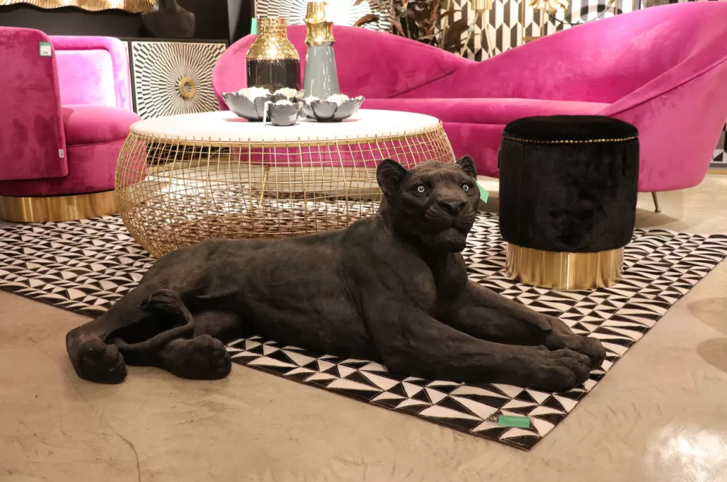 Table Basse Design Cesta en Marbre Doré - Diamètre 100 cm par KARE, Pièce Maîtresse Élégante pour Votre Salon
