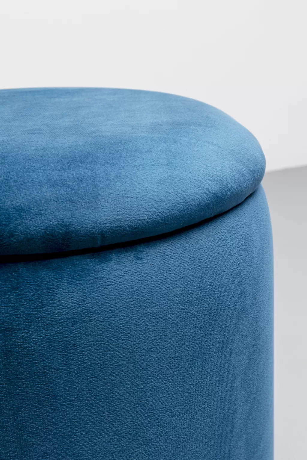 Tabouret de rangement Cherry élégant - Design moderne en laiton bleu, par KARE Design - Lot de 2
