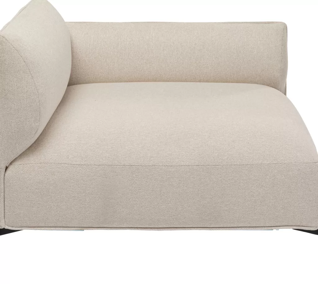 Canapé modulable design Chiara - Coin droit crème 76cm par KARE