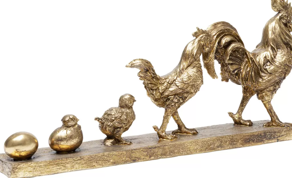 KARE Design - Sculpture Évolutive Poulet en Céramique, Décoratif Original pour Intérieur Créatif