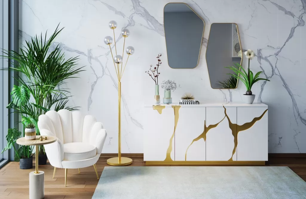 Vase design Chloe par KARE - 26 cm, idéal pour décorer votre salon avec élégance