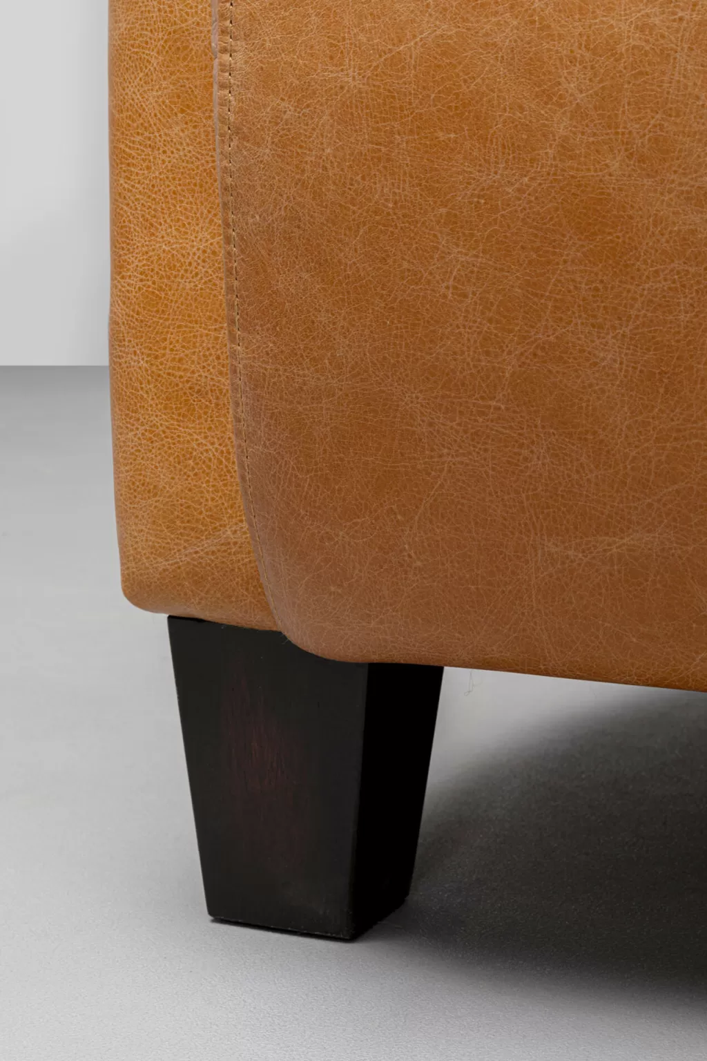 KARE Design - Fauteuil Relax Cigar Lounge en Cuir Brun Clair, Confort Style Lounge