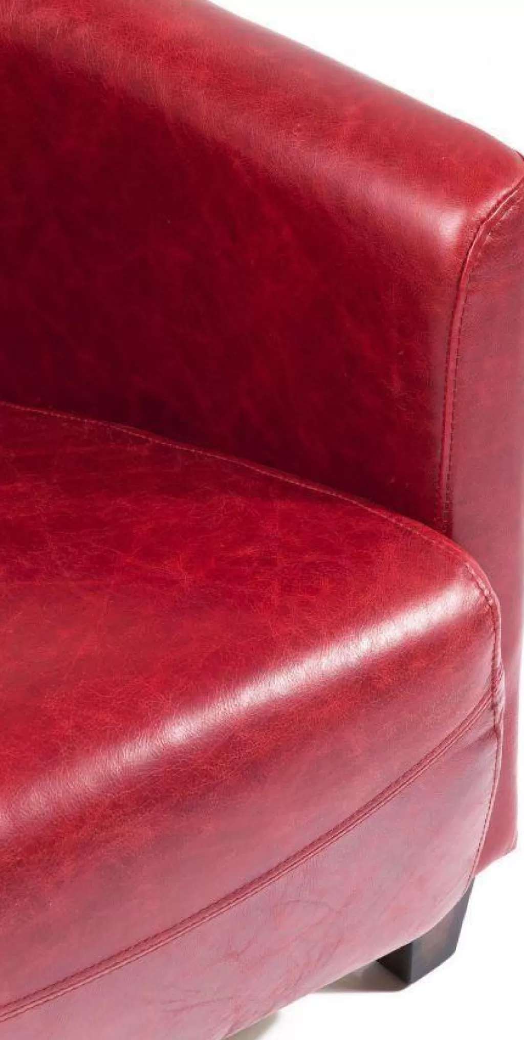 KARE Design - Fauteuil relax « Salon Fumeur » en Velours Rouge - Confort Premium & Design Élégant