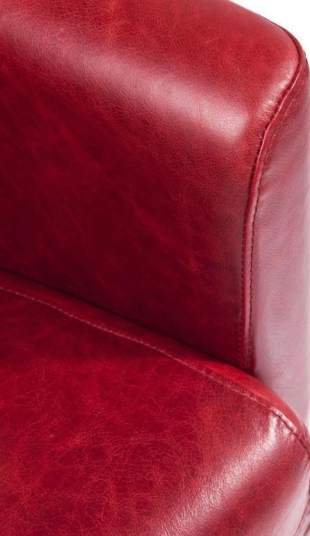 KARE Design - Fauteuil relax « Salon Fumeur » en Velours Rouge - Confort Premium & Design Élégant