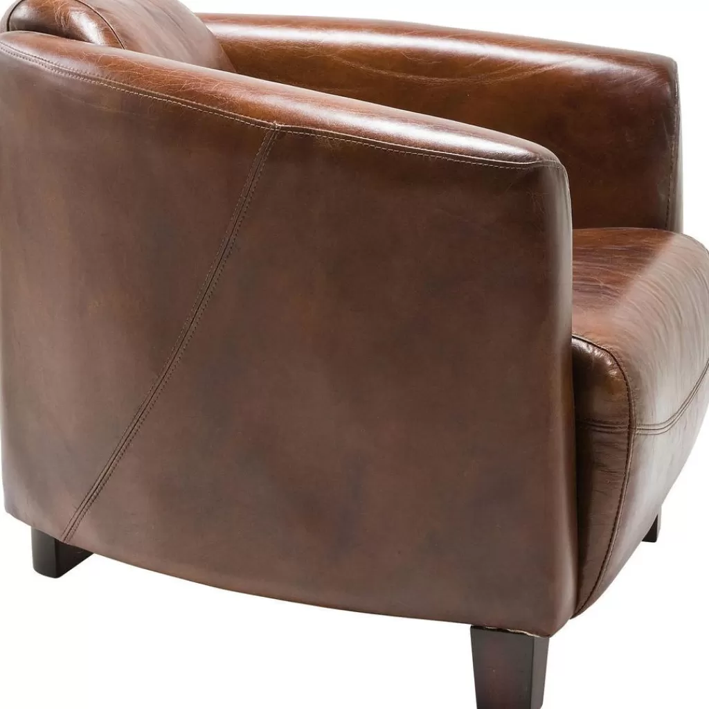 Fauteuil Relax Confortable pour Fumoir – Design Élégant KARE, Tonalité Brun Profond – Idéal pour Moments Détente