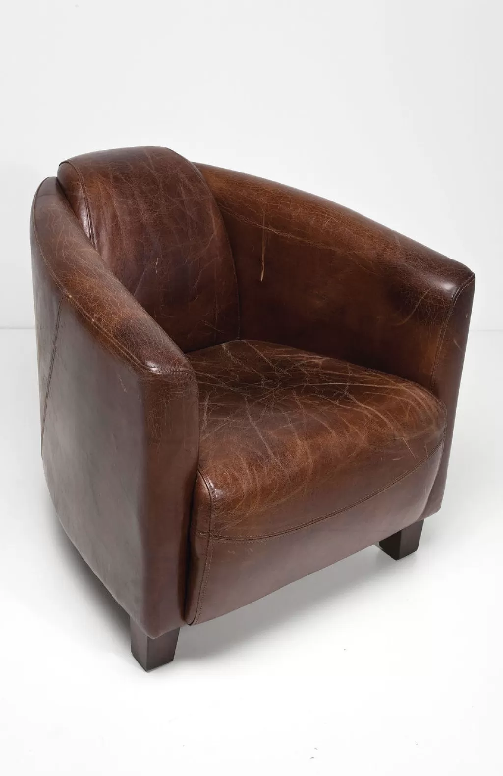 Fauteuil Relax Confortable pour Fumoir – Design Élégant KARE, Tonalité Brun Profond – Idéal pour Moments Détente