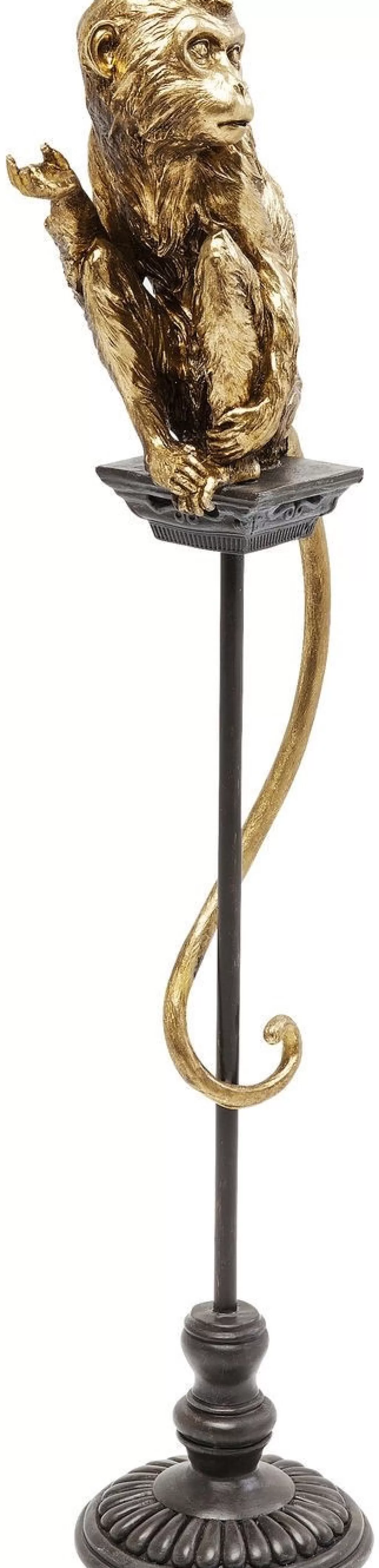 Singe de Cirque Élégant - Statue Décorative sur Pied KARE Design 109 cm - Figurine Unique en Son Genre pour Décoration d'Intérieur
