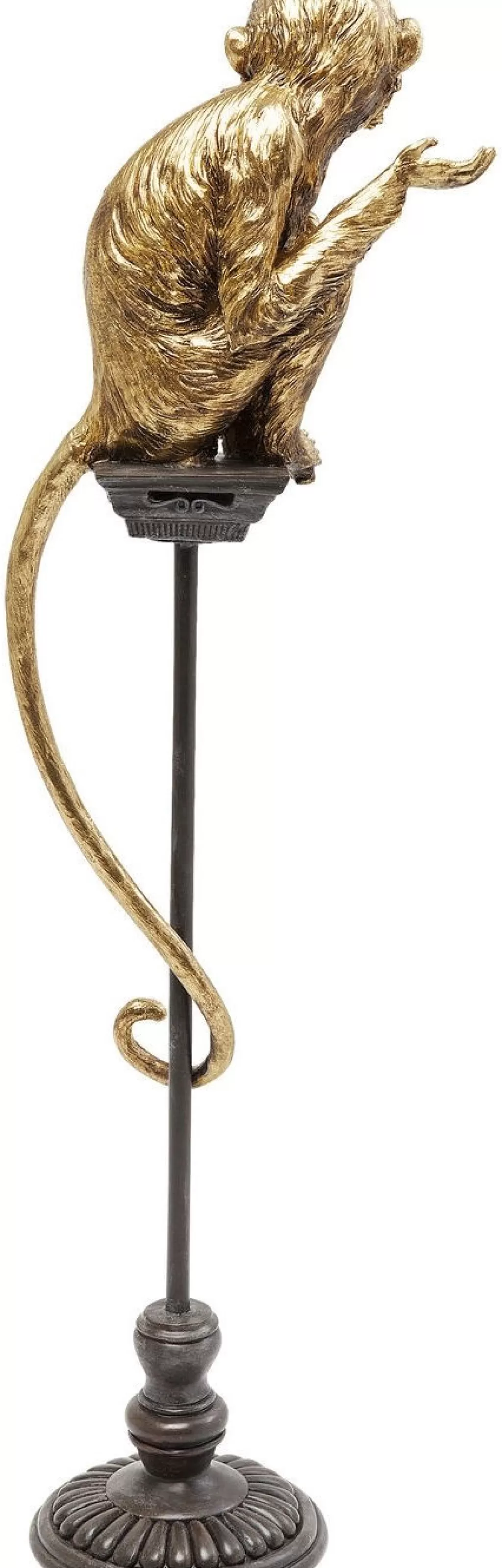 Singe de Cirque Élégant - Statue Décorative sur Pied KARE Design 109 cm - Figurine Unique en Son Genre pour Décoration d'Intérieur