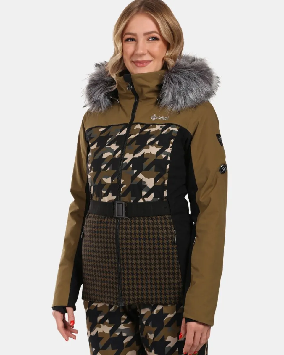 Découvrez la Veste de Ski Élégante Kilpi pour Femme - Modèle Clair en Blanc Crème | Coupe Confortable & Isolation Thermique