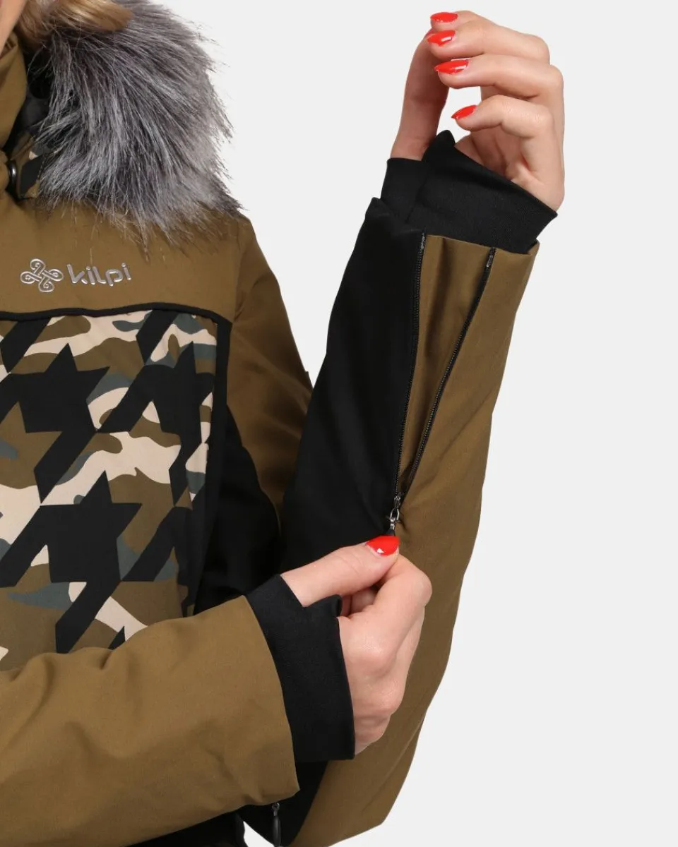 Découvrez la Veste de Ski Élégante Kilpi pour Femme - Modèle Clair en Blanc Crème | Coupe Confortable & Isolation Thermique