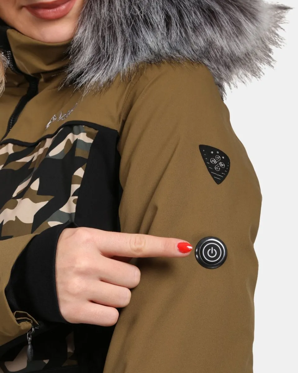 Découvrez la Veste de Ski Élégante Kilpi pour Femme - Modèle Clair en Blanc Crème | Coupe Confortable & Isolation Thermique