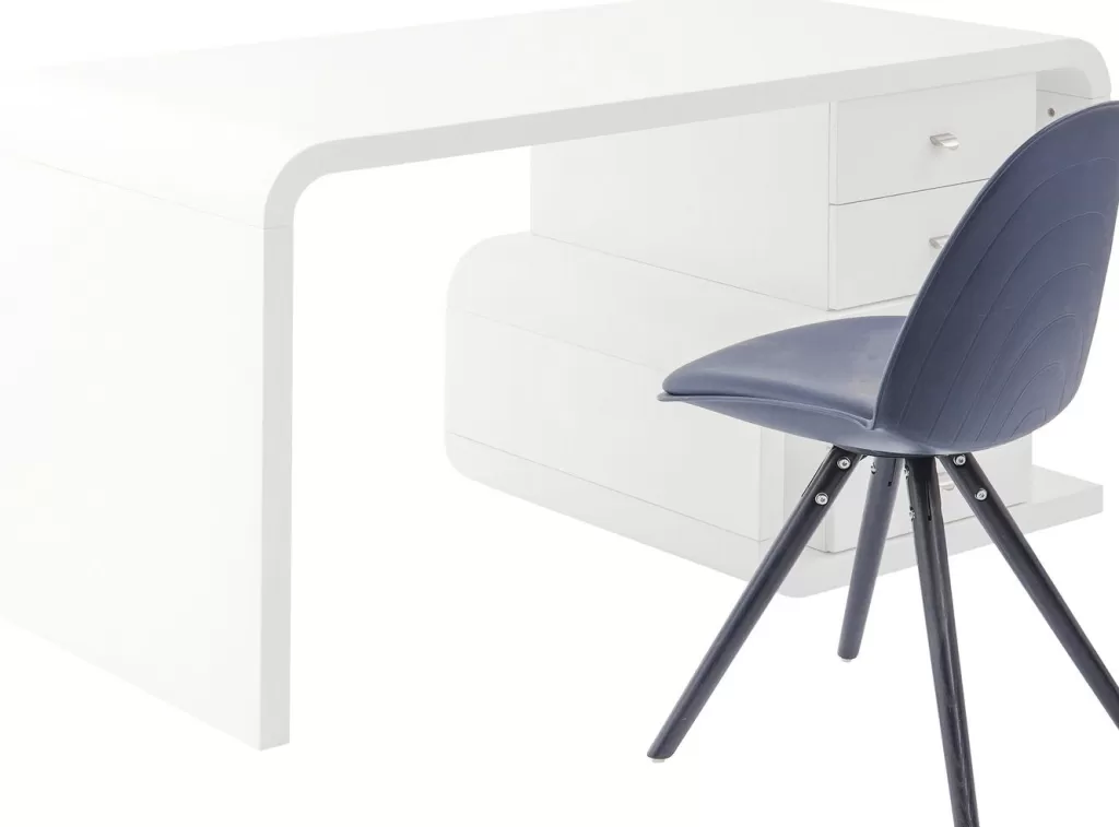 Bureau design contemporain Club Snake par KARE - Blanc immaculé, dimensions spacieuses 150 x 70 cm - Idéal pour espace de travail élégant