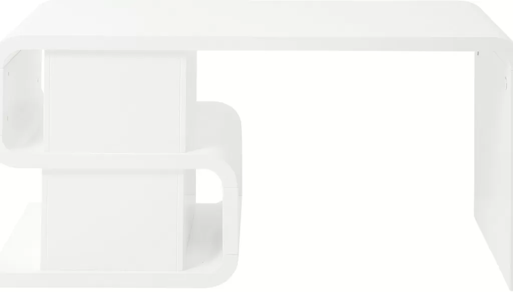 Bureau design contemporain Club Snake par KARE - Blanc immaculé, dimensions spacieuses 150 x 70 cm - Idéal pour espace de travail élégant