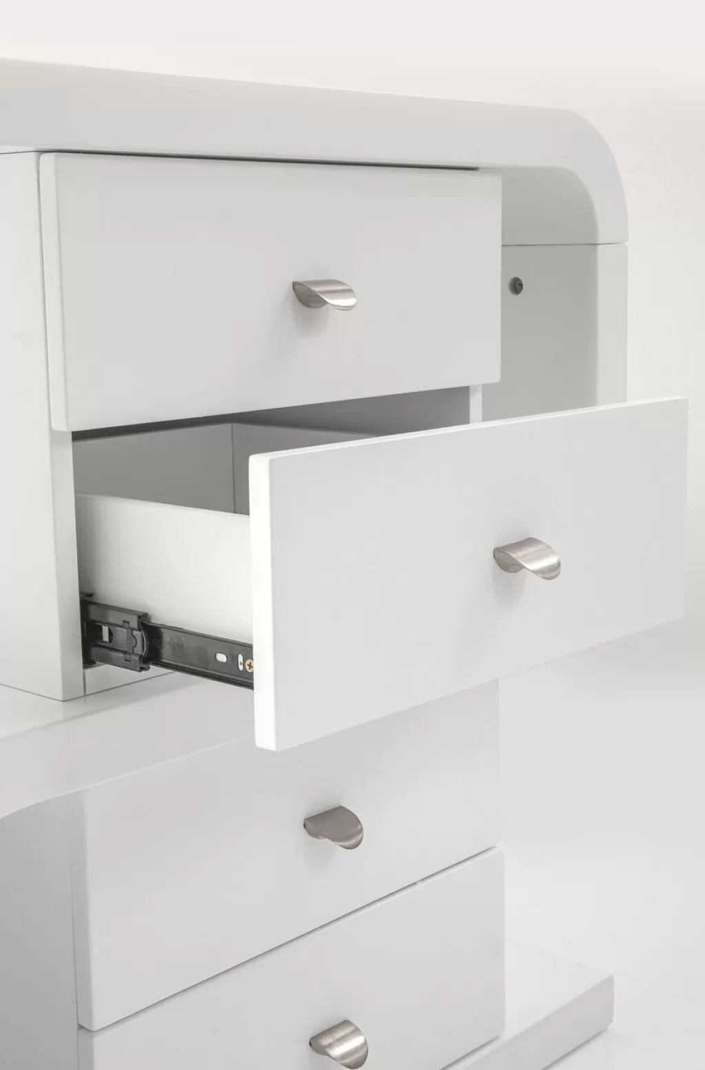 Bureau design contemporain Club Snake par KARE - Blanc immaculé, dimensions spacieuses 150 x 70 cm - Idéal pour espace de travail élégant