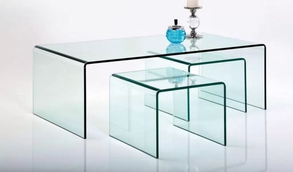 Table Basse Design Club par KARE - Ensemble Élégant de 3 Pièces, Finition Lumineuse